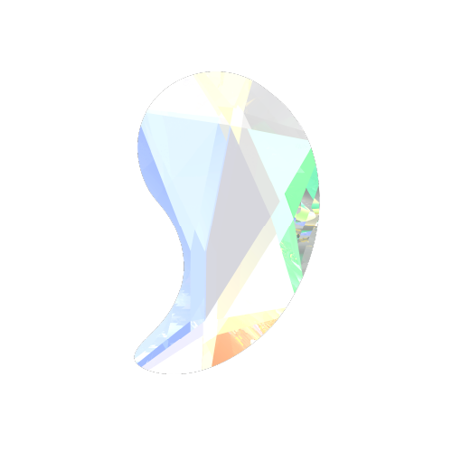LUXINI® Shape, Comma Right Crystal AB