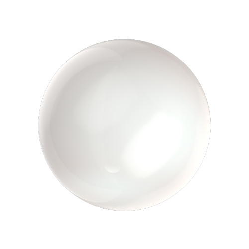 LUXINI® Cabochon, Round White 5 mm