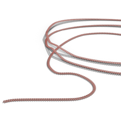 LUXINI® Accessory, Chain 40 cm Rose Gold (shiny)